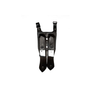 Horizontal Shoulder Gun Holster with Double Mag Pouch - Kramer Leather