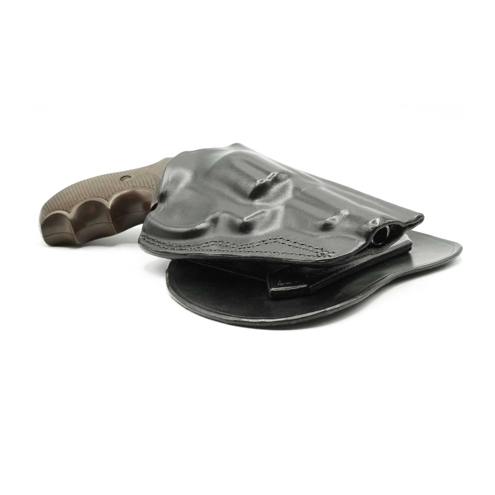 Gexgune Étui Pistolet Tactique Droit Colt 1911 – Holster Paddle Dissimulation Ceinture, Polymère Robuste Noir Ou Tan