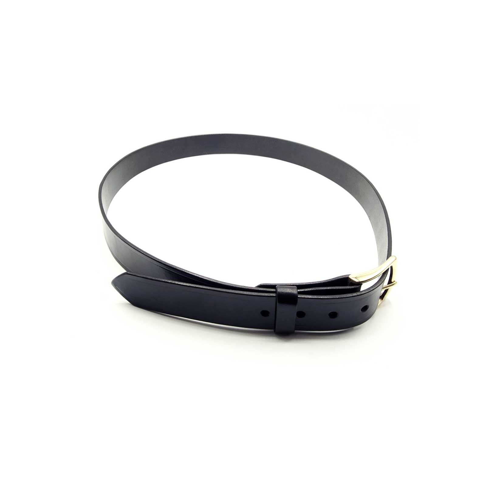 Kramer Leather - Single Thick Dress Belt Solid Brass Kramer Leather - Single Thick Dress Belt Solid Brass